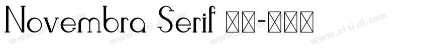 Novembra Serif 作者字体转换